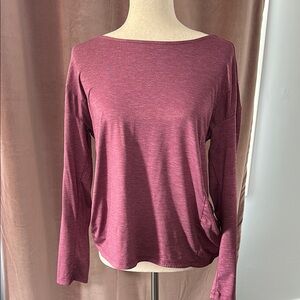 Columbia Pink Relaxed Blouse with Long Sleeves
